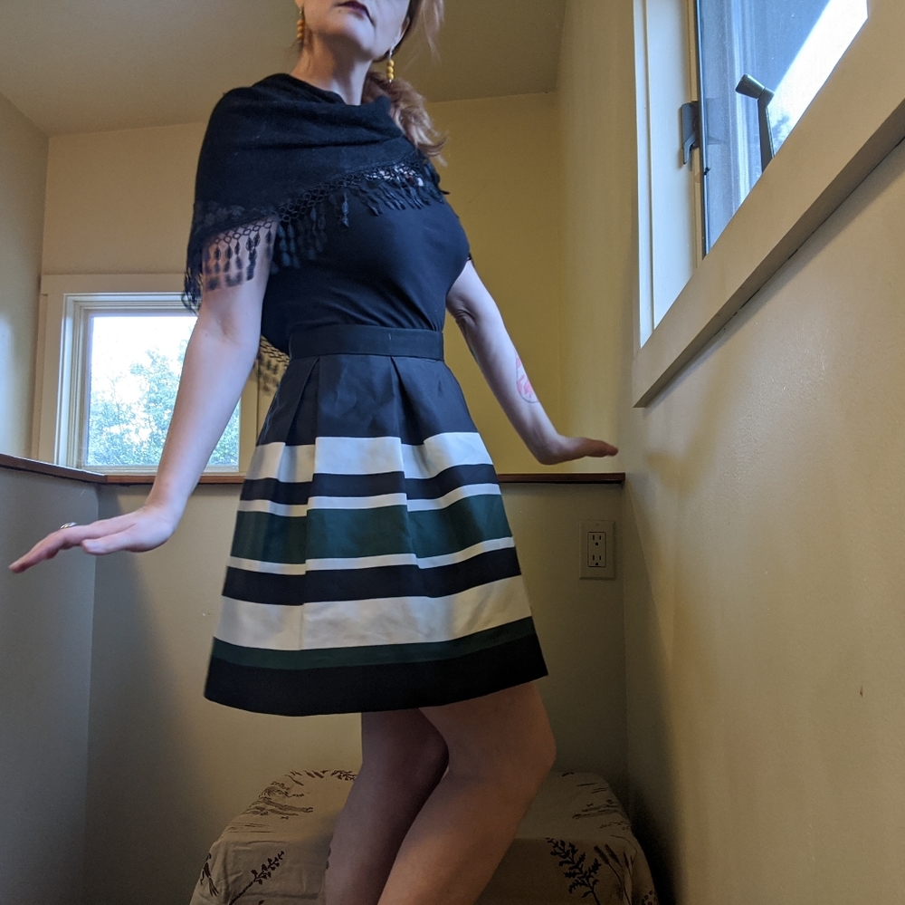 Vintage Striped Skirt
